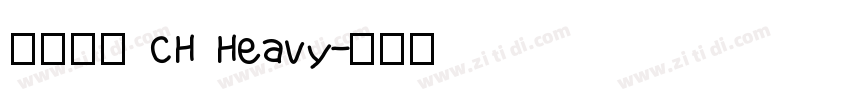 思源黑體 CH Heavy字体转换